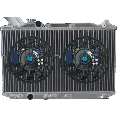 Radiador, tamaño del núcleo 375 mm x 678 mm x 40 mm, tamaño total 700 mm x 490 mm x 111 mm, entrada/salida 32 mm, material aluminio, compatibilidad: automóvil compacto de alto rendimiento Type-R FN2 K (1/5)