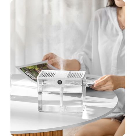 Humidificateur - 1 5 L - Affichage Numérique En Temps Réel - Interface USB Type C - Pour Bureau Maison Bureau - 1 Pièce