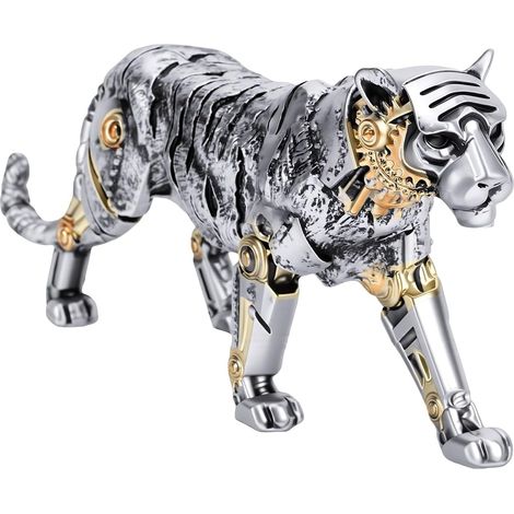 Steampunk Animal Resin Sculpture, Cyberpunk Mechanical Ornament (1/5)