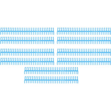 10 spirales plastiques 19mm 30 anneaux pour relieuse, compatibles A4 B5 A5, capacité 150 feuilles, bleu, lot de 10 (1/5)