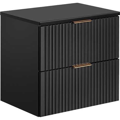 Mueble bajo lavabo 60cm y encimera Adriel Negro (1/4)