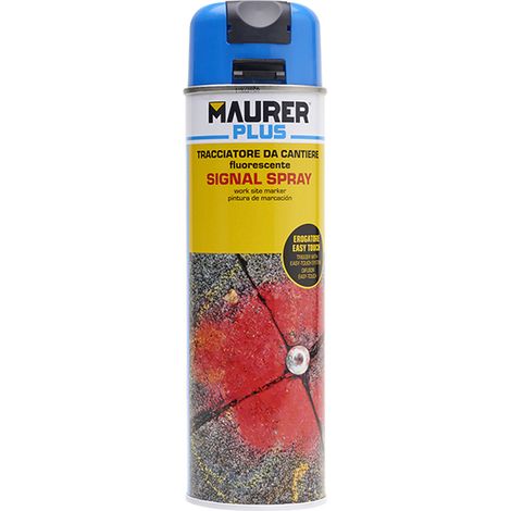 Vernice spray tracciante blu fluorescente 500 ml.