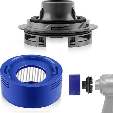 Filtre arrière compatible Dyson V7/V8 – Kit complet avec capot moteur et filtre HEPA en ABS haute résistance – Remplacement simplifié