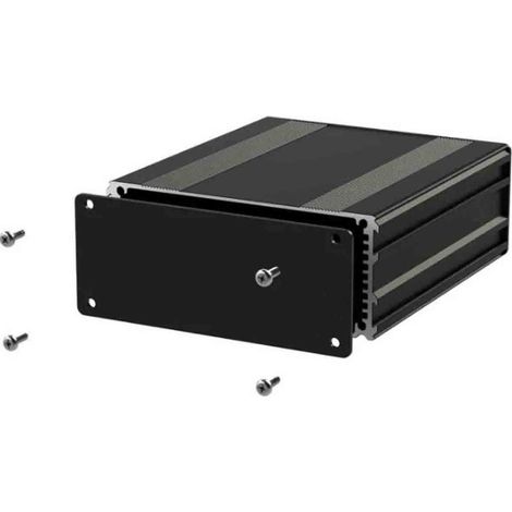 Boîtier d'instrumentation RS PRO en Aluminium Noir, dim. ext. 220 x 108.5 x 45mm ( Prix pour 1 )