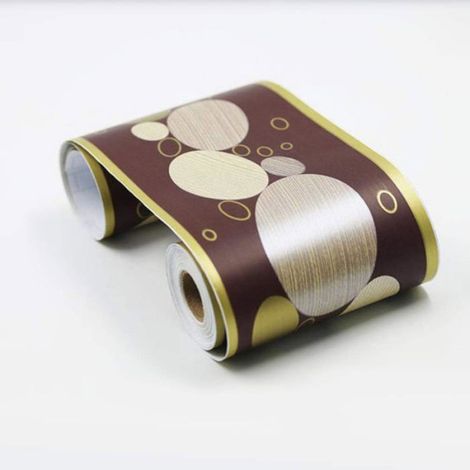 Frise papier peint autocollante étanche en PVC pour cuisine et salle de bain - rouleau de 5 mètres (1/4)