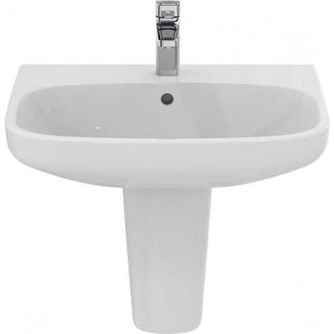 Ideal Standard I.Life A Basin and Semi Pedestal 600mm Wide - 1 Tap Hole (1/5)