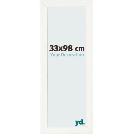 yd. - Cadre photo 33x98 - Blanc Patine - MDF - Pisa (1/5)