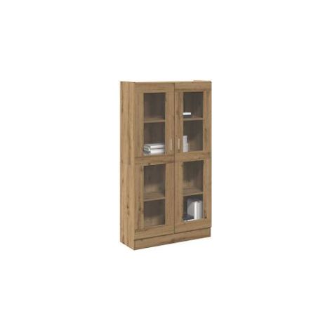 Buffet haut chêne artisanal 82,5x30,5x150 bois d'ingénierie (1/5)
