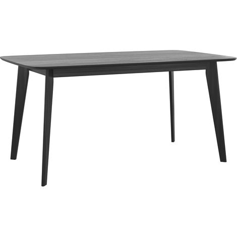 Table rectangulaire 6 personnes en bois noir 150 cm - OMAN (1/5)