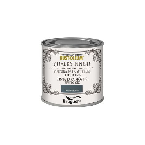 Rust-Oleum Bruguer Chalky Finish pintura para muebles Azul Profundo 125ml
