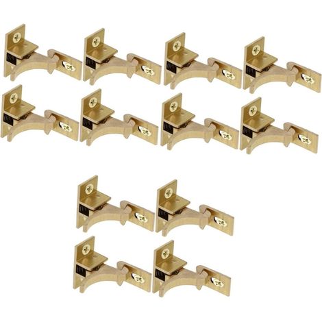 Lot de 12 loquets placard robustes à coude pour fenêtres et camping (1/5)