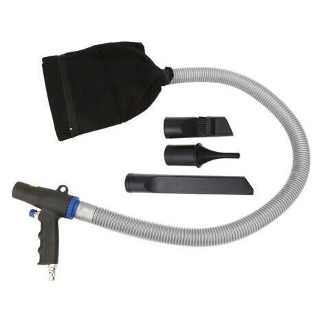 Compressed air dust gun/vacuum cleaner, industrial waste aluminum alloy gun (1/5)