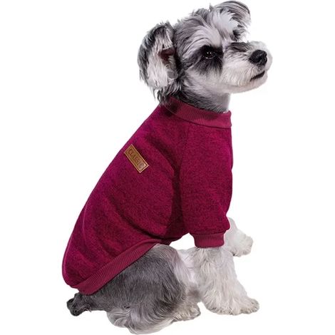 Manteau-pull épais pour chien, idéal pour l'intérieur et l'extérieur (mâles et femelles) - Pull de Noël pour votre animal de compagnie