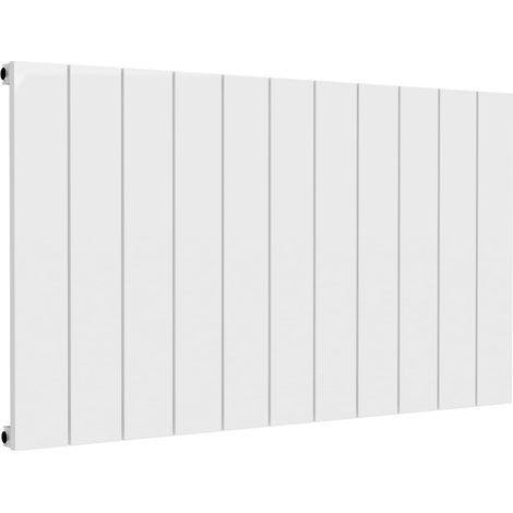Reina Casina Single Horizontal Aluminium Radiator 600mm H x 1040mm W White