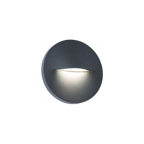 SEGNA PASSO TONDO 'OPEN' colore grafite - 3 watt  - SOVIL
