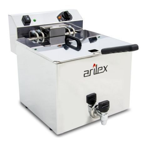 Friteuse électrique - 12L - Avec robinet - Arilex