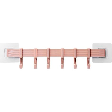 Wandhaken, kein Bohren erforderlich, multifunktionaler Handtuchhalter für Schlafzimmer, Badezimmer, Flur, Farbe Apricot.