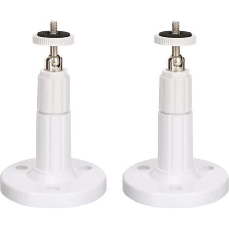 (Paquet de 2) Fixation Murale caméra de sécurité intérieure/extérieure, Support de Plafond réglable pour Support Arlo, Arlo Pro et Autres modèles compatibles (Blanc) (1/4)