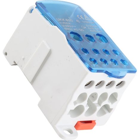 UKK-400A Bloc de bornes coffret distribution sur rail DIN universel boîte raccordement puissance (1/5)