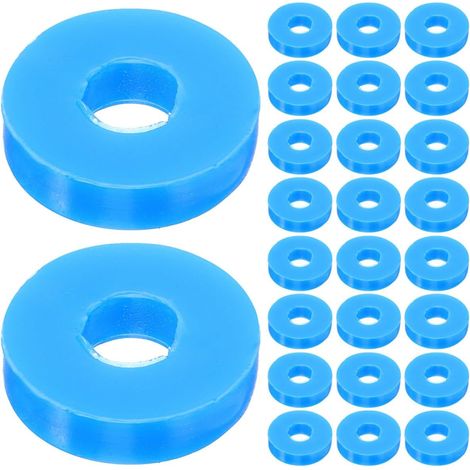 Coussins Anti-vibrations Pieds D'isolation Résistants à L'usure en Caoutchouc 50 Pièces Trous de 1cm, Épaisseur 0,63cm Installation Facile pour Climatiseur pour Chambre et Séjour (1/5)