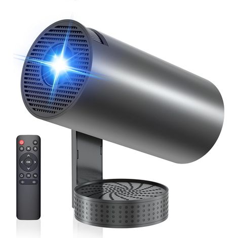 Vidéoprojecteur 4K, Mini Projecteur avec WiFi 6 BT5.4, 270° Rotation, Correction Trapézoïdale, Base de Son, Compatibile avec HDMI/USB/PS5, Retroprojecteur Portable pour Chambre, Maison et Extérieur (1/5)