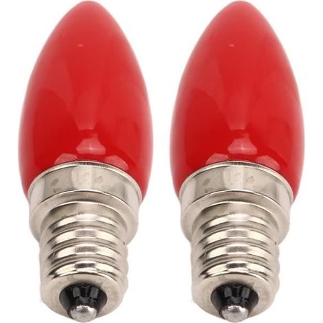 (Rot)Mothinessto LED-Kerzenbirne Rot E12 1,5W 220V Glas-Kronleuchterbeleuchtung (1/4)