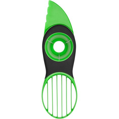 Séparateur d'avocat multifonctionnel 3 en 1 (noir et vert) (1/3)