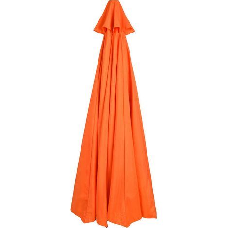 Parasol extérieur, imperméable et résistant aux UV, parasol de remplacement pour terrasse (sans pied) orange, convient à 2.7m, 6 oses (1/4)