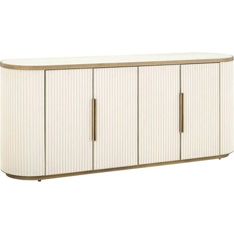 Buffet Tivoli 4 portes élégant blanc - Blanc cassé (1/5)