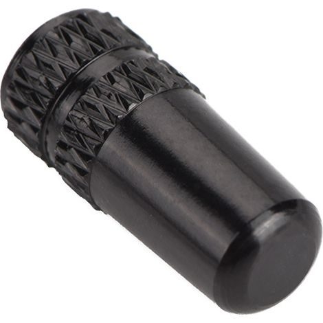 10 capuchons de protection pour valve française de pneu de vélo en alliage d'aluminium (noir) (1/5)