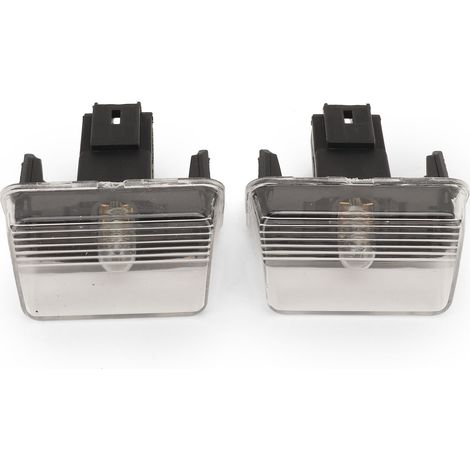 Éclairage de plaque d'immatriculation arrière, lentille transparente, éclairage élevé 6340.A3 de remplacement pour Peugeot 206 207 307 Partner, 2 pièces