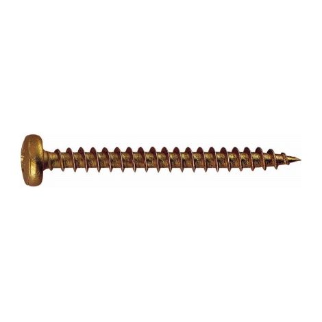 TIRAFONDO DE CABEZA ALOMADA, BICROMATADO. HUELLA PZ TR-PO 3,5 X 30