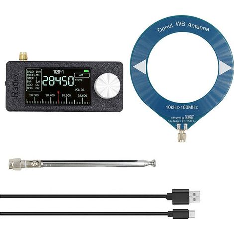 Antena de bucle SMA SI4732, receptor de radio de bolsillo, radio AM/FM USB LSB con antena