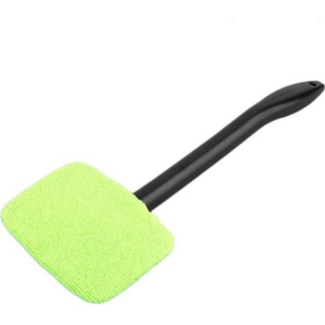 Brosse de nettoyage de vitres, outil de dépoussiérage pour vitres de voiture, nettoyeur de vitres détachable, lot de 1 (vert) (1/4)