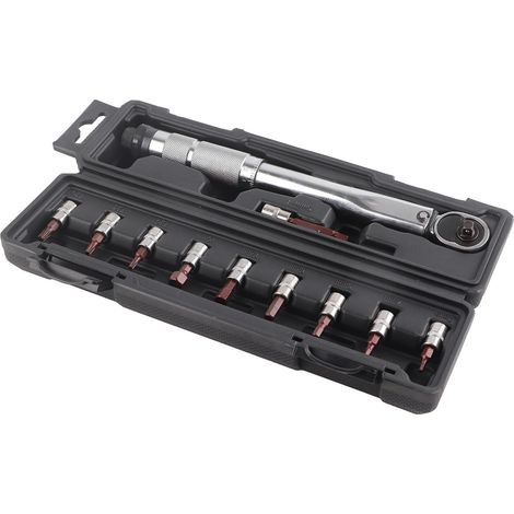 Set mit 11 voreingestellten 1/4"-Drehmomentschlüsseln mit 72 Zähnen, einstellbar von 5-25 Nm, manuelles Fahrradreparaturwerkzeug (1/5)