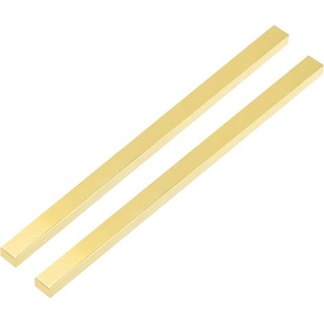 2 Pcs Barres Plates En Laiton H62 0.2"x0.39"x14" Barres Pleines (1/5)