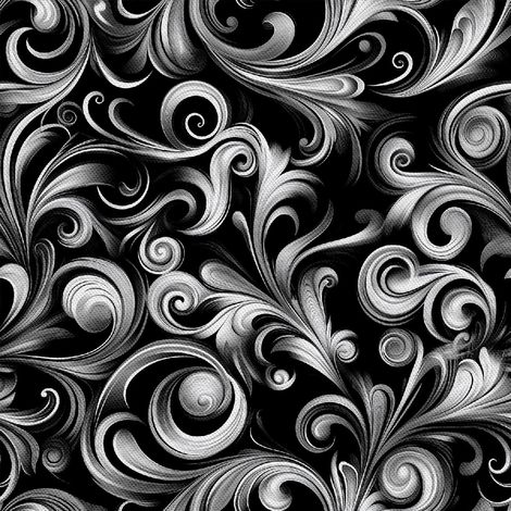 Tissu d'ameublement extérieur Oxford - Motif noir et blanc DX18094 (1/5)