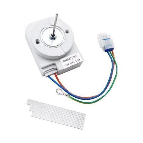 The WR60X21887 refrigerator evaporator fan motor is suitable for GE refrigerator fans (115V). (1/2)