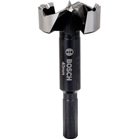 Bosch – Foret Forstner 40mm pour bois tendre et dur – Queue de 10mm – Norme DIN 7483G – Coupe nette sans éclats – Compatible perceuses 10mm (1/7)