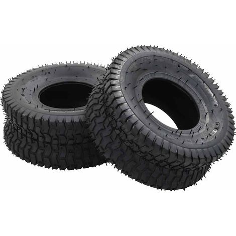 vidaXL Wheelbarrow Tyres 2 pcs 15x6.00-6 4PR Rubber (1/5)