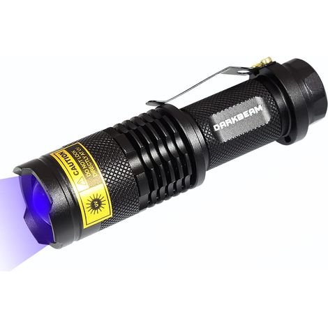 Torche UV 365nm Lumière Noire UV LED Mini Détecteur de Torche Portable (1/5)