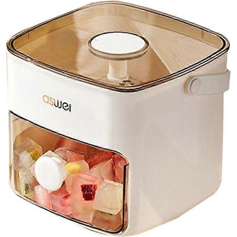 Moule à glaçons pour boissons froides, bac à glaçons avec couvercle, outil de cuisine pratique (1/4)