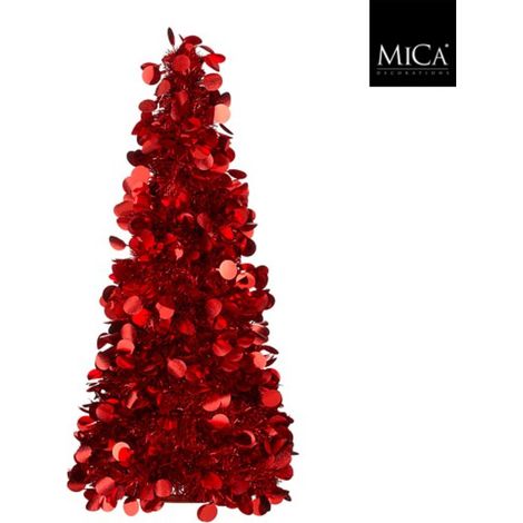 Alberello di Natale 60 cm rosso Peraga Christmas