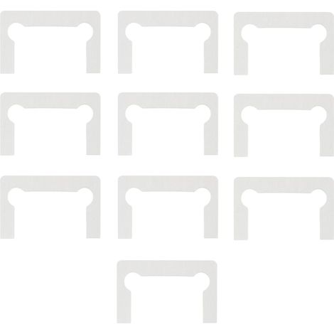 10 Pieces Shower Glass Door Hinge Gaskets Replacement Kit for Hinges, Non Slip Washer for Bathroom Clamp - White (1/5)
