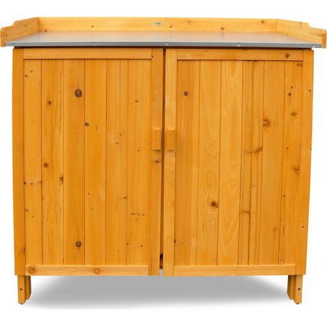 HABAU Gartentisch mit Unterschrank, 98 x 48 x 95 cm (1/5)