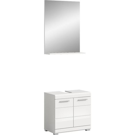 Scout ensemble de meubles de salle de bains S75 blanc brillant, blanc. (1/5)