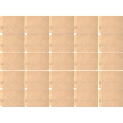 Lot de 25 sachets alimentaires pliables en papier kraft pour l'emballage de bonbons, noix, biscuits et autres en-cas. Surface lisse.
