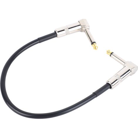 Câble d'effet 6,35 mm avec suppression du bruit, noyau métallique et fiche coudée, câble patch pour guitare et pédale (1/5)