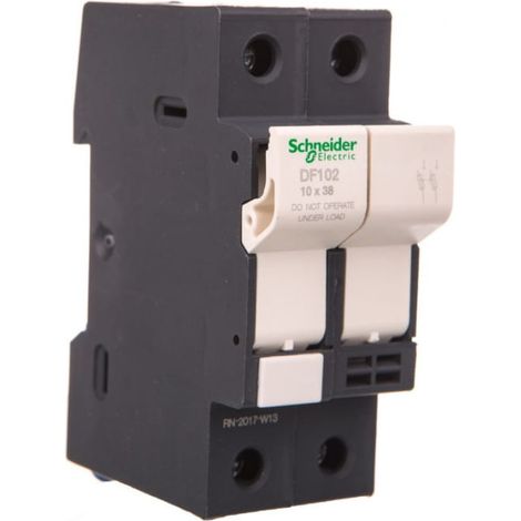 TEYS DF 2P 32A 690V AC Sicherungshalter, Größe 10x38 mm, mit Verriegelungsgriff