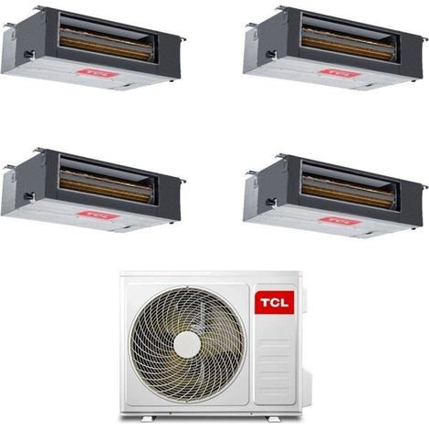 TCL Climatiseur Quadri Split Canalisé 9+12+12+12 avec MT3240 Inverter R-32 Classe A++